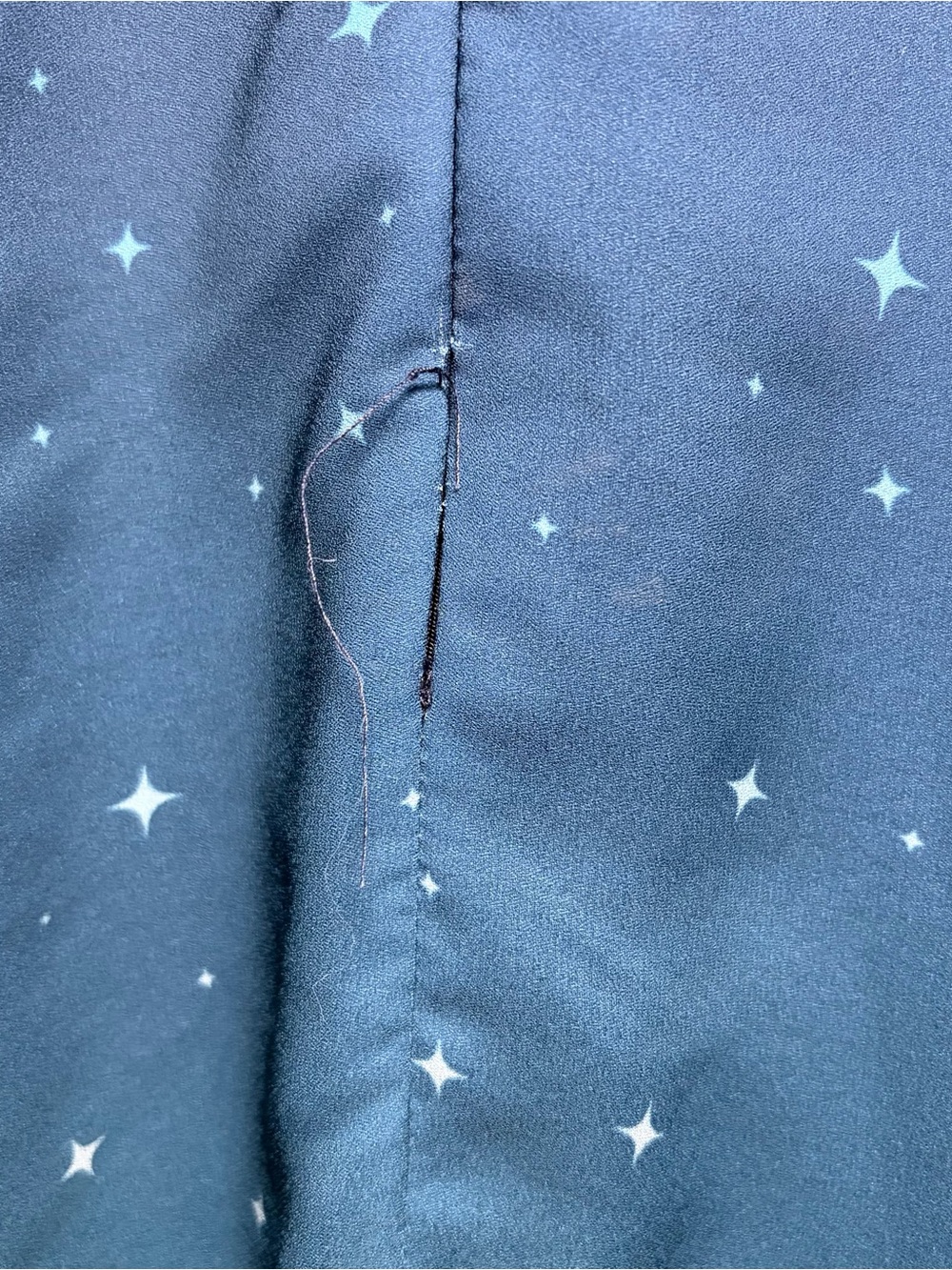 Wayward Fancies eShakti XL 18 Blue Ombre Star Dress Empire Waist - Picture 6 of 9